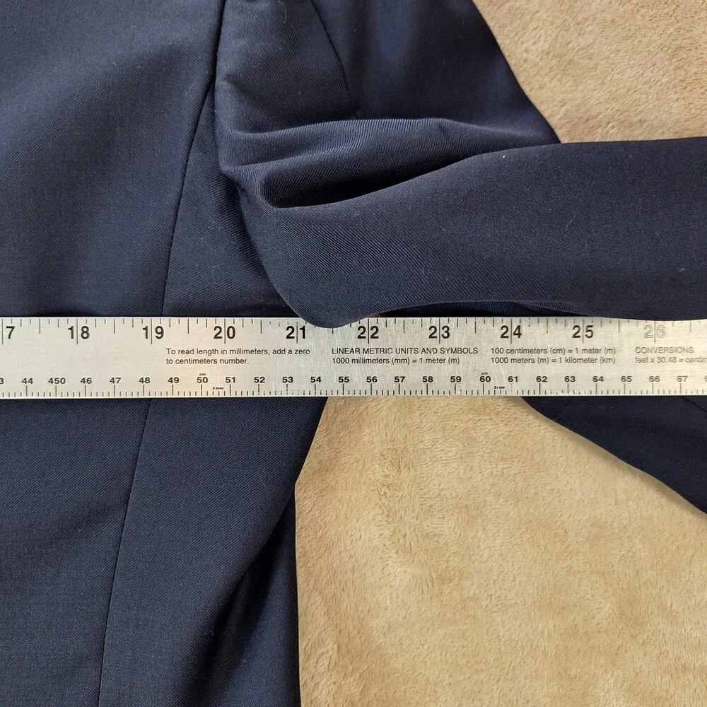 Ralph Lauren Blazer Mens 41R Navy 100% Wool Single Vent Gold Button Jacket